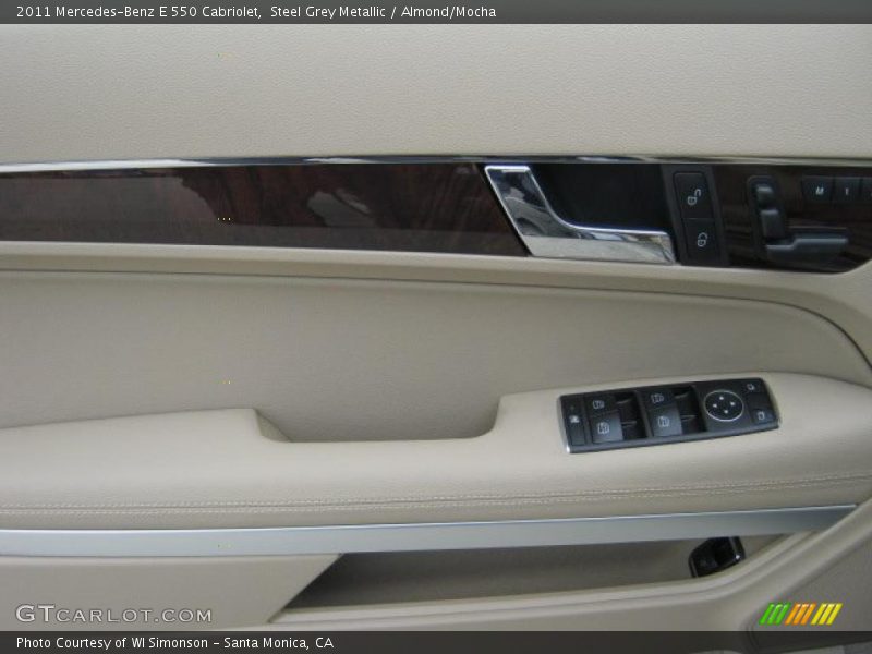 Steel Grey Metallic / Almond/Mocha 2011 Mercedes-Benz E 550 Cabriolet