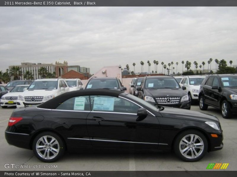 Black / Black 2011 Mercedes-Benz E 350 Cabriolet