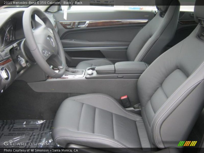 Black / Black 2011 Mercedes-Benz E 350 Cabriolet