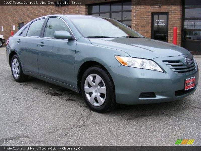Aloe Green Metallic / Bisque 2007 Toyota Camry LE