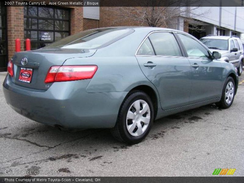 Aloe Green Metallic / Bisque 2007 Toyota Camry LE