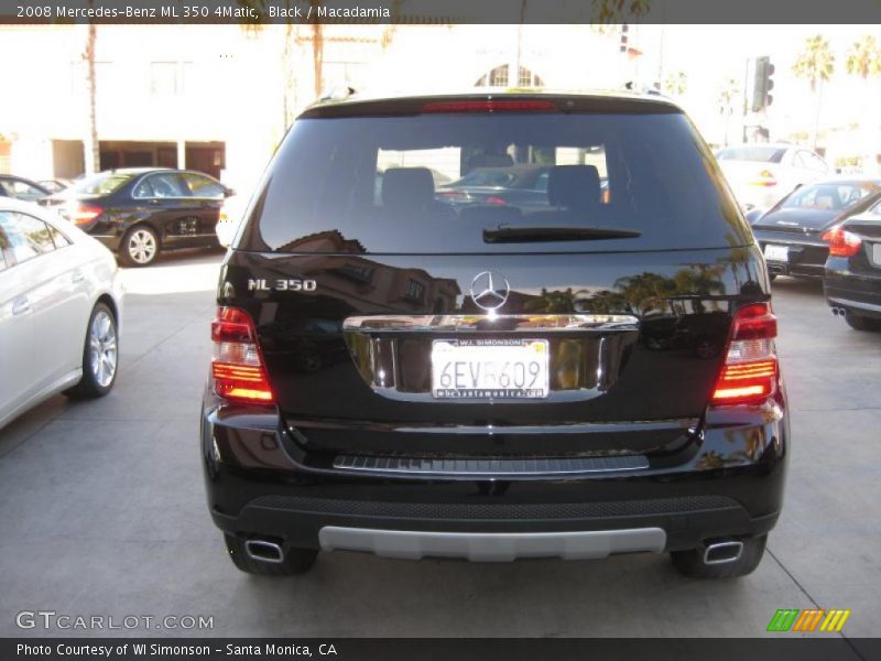 Black / Macadamia 2008 Mercedes-Benz ML 350 4Matic