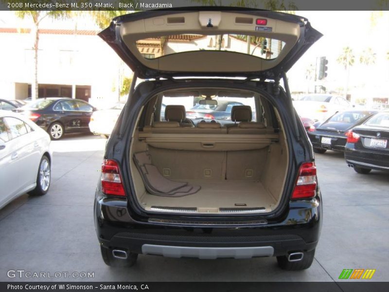 Black / Macadamia 2008 Mercedes-Benz ML 350 4Matic