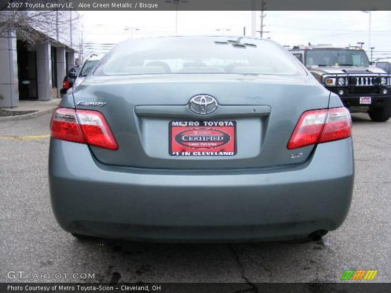 Aloe Green Metallic / Bisque 2007 Toyota Camry LE