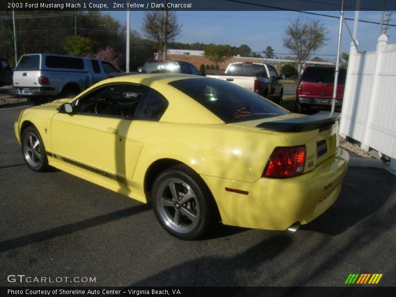 Zinc Yellow / Dark Charcoal 2003 Ford Mustang Mach 1 Coupe