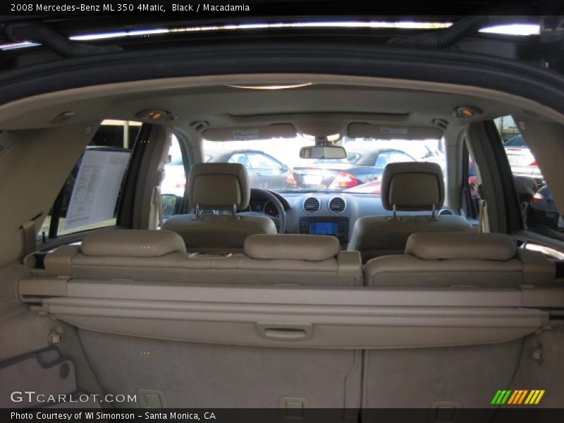 Black / Macadamia 2008 Mercedes-Benz ML 350 4Matic