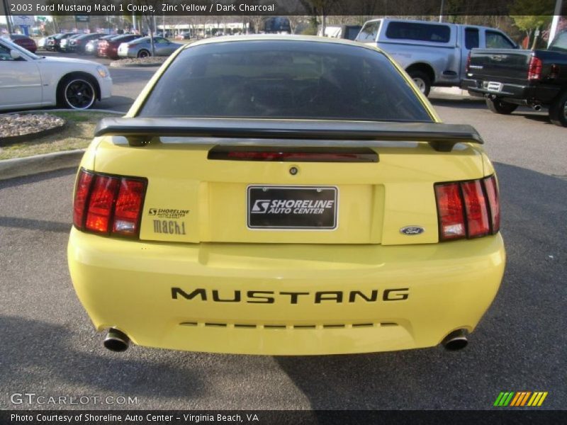Zinc Yellow / Dark Charcoal 2003 Ford Mustang Mach 1 Coupe