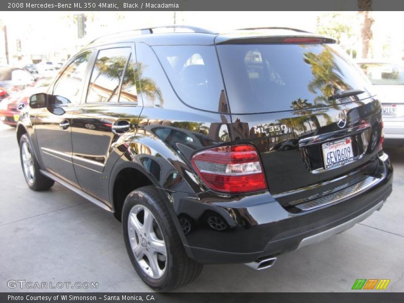 Black / Macadamia 2008 Mercedes-Benz ML 350 4Matic
