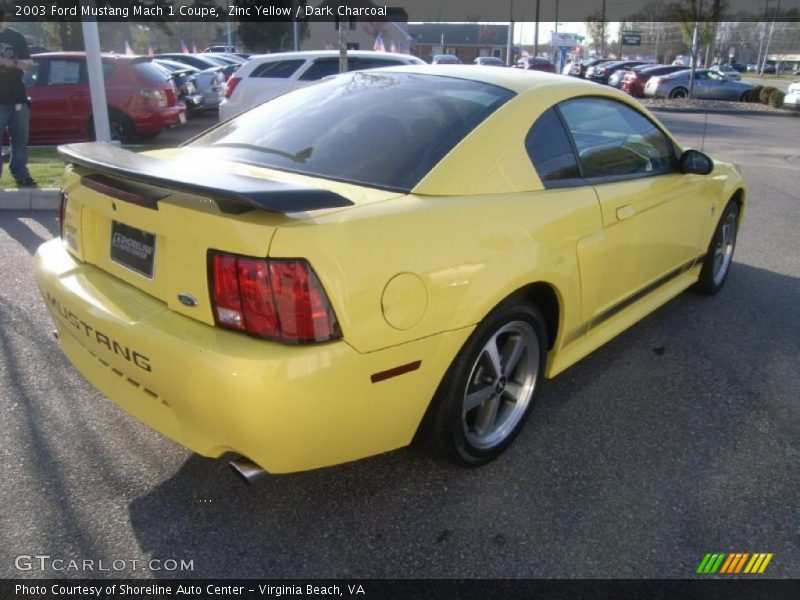 Zinc Yellow / Dark Charcoal 2003 Ford Mustang Mach 1 Coupe