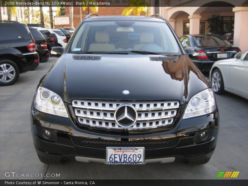 Black / Macadamia 2008 Mercedes-Benz ML 350 4Matic