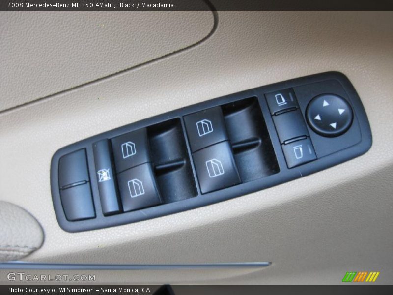 Black / Macadamia 2008 Mercedes-Benz ML 350 4Matic