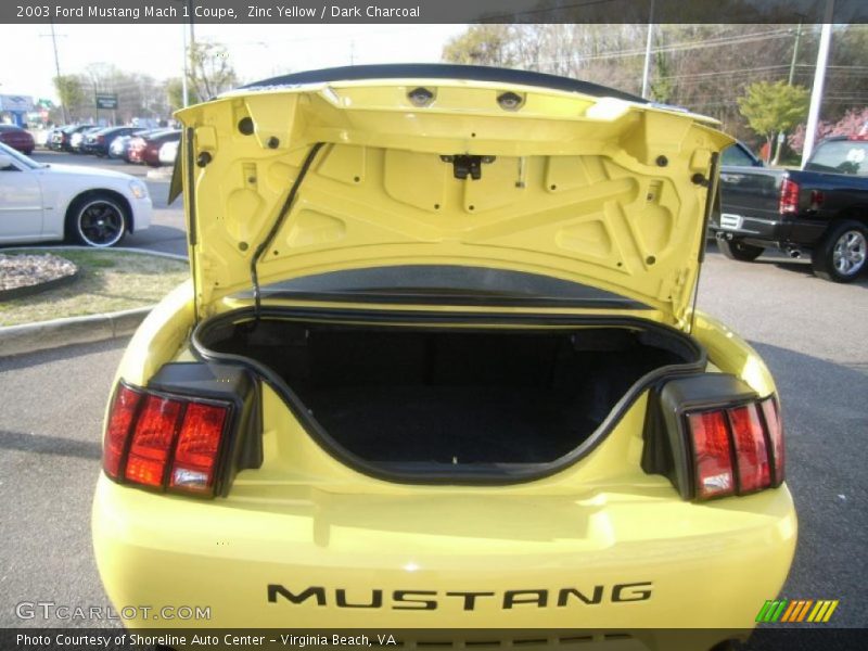 Zinc Yellow / Dark Charcoal 2003 Ford Mustang Mach 1 Coupe