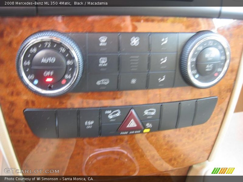 Black / Macadamia 2008 Mercedes-Benz ML 350 4Matic