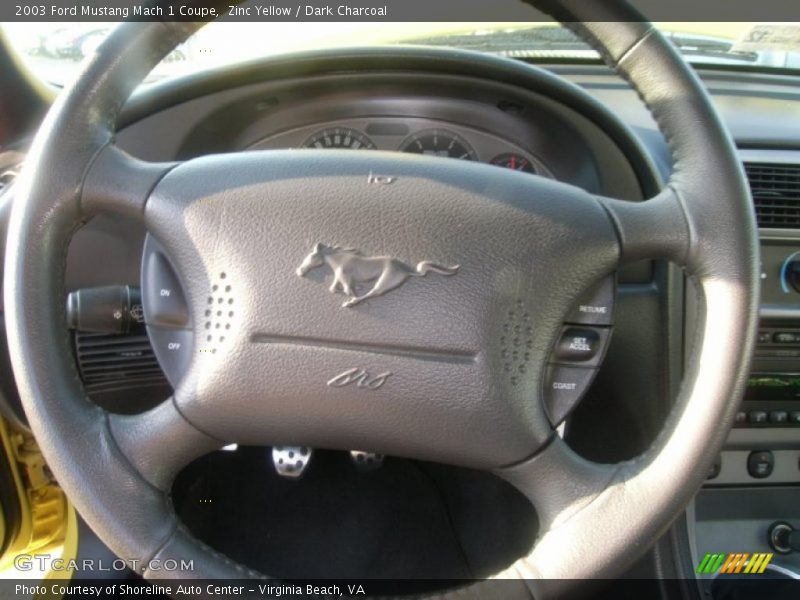 Zinc Yellow / Dark Charcoal 2003 Ford Mustang Mach 1 Coupe