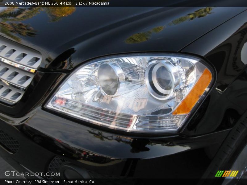Black / Macadamia 2008 Mercedes-Benz ML 350 4Matic