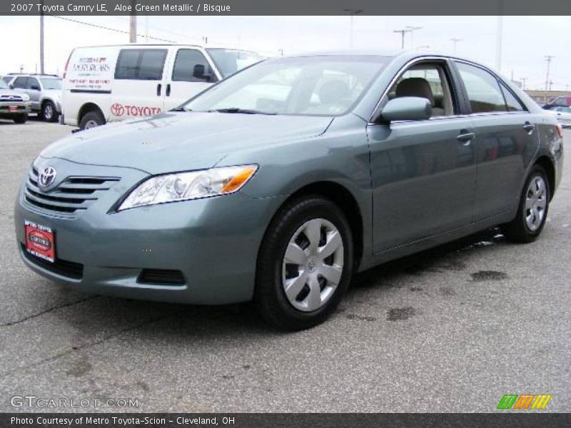 Aloe Green Metallic / Bisque 2007 Toyota Camry LE