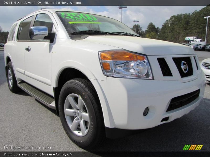 Blizzard White / Almond 2011 Nissan Armada SV