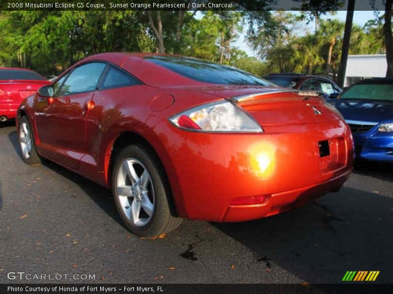 Sunset Orange Pearlescent / Dark Charcoal 2008 Mitsubishi Eclipse GS Coupe