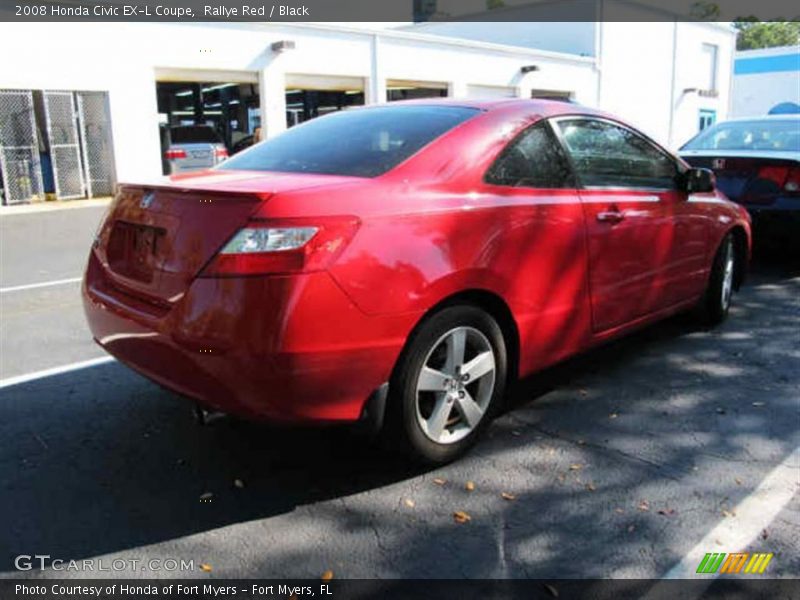 Rallye Red / Black 2008 Honda Civic EX-L Coupe