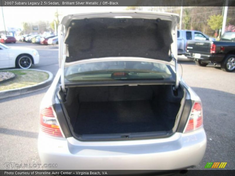 Brilliant Silver Metallic / Off-Black 2007 Subaru Legacy 2.5i Sedan