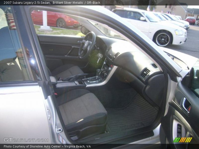 Brilliant Silver Metallic / Off-Black 2007 Subaru Legacy 2.5i Sedan