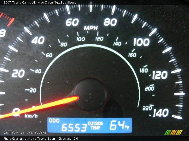 Aloe Green Metallic / Bisque 2007 Toyota Camry LE