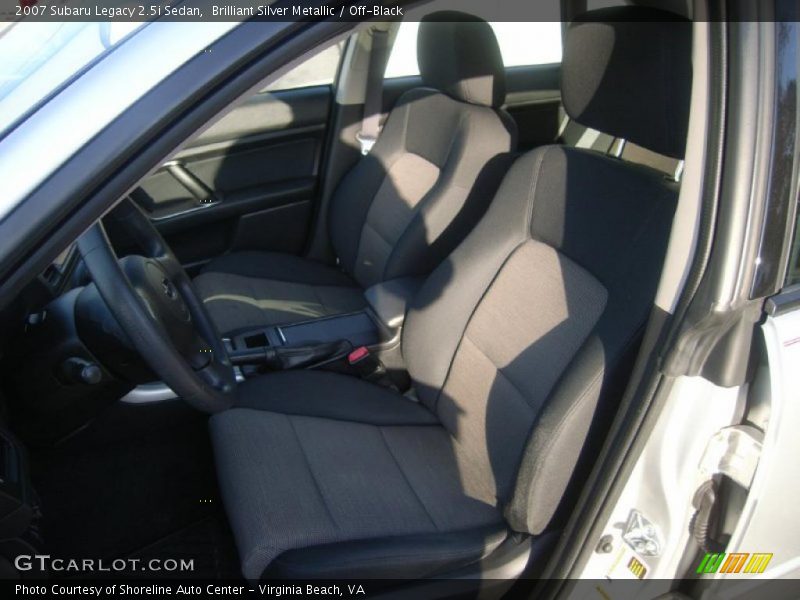 Brilliant Silver Metallic / Off-Black 2007 Subaru Legacy 2.5i Sedan