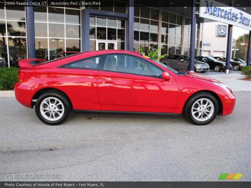 Absolutely Red / Black/Red 2000 Toyota Celica GT