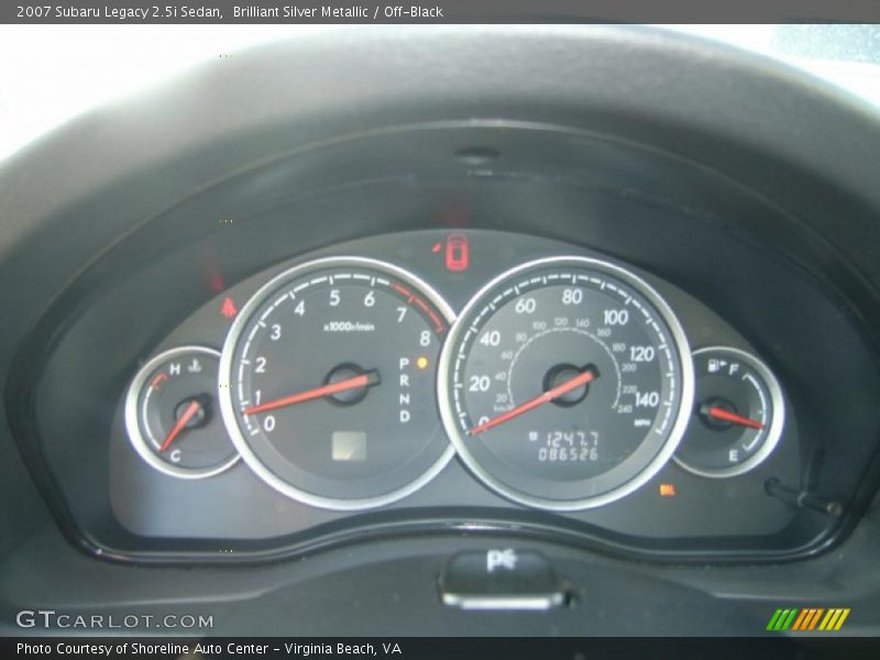 Brilliant Silver Metallic / Off-Black 2007 Subaru Legacy 2.5i Sedan
