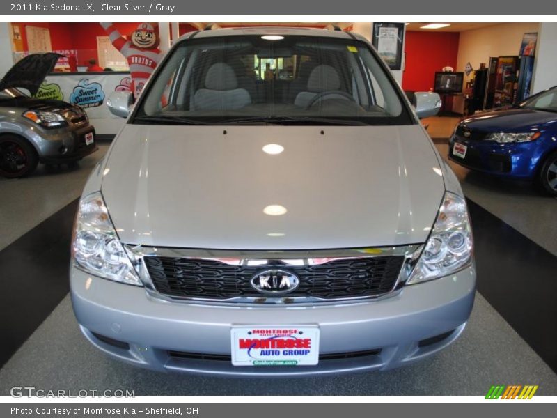 Clear Silver / Gray 2011 Kia Sedona LX