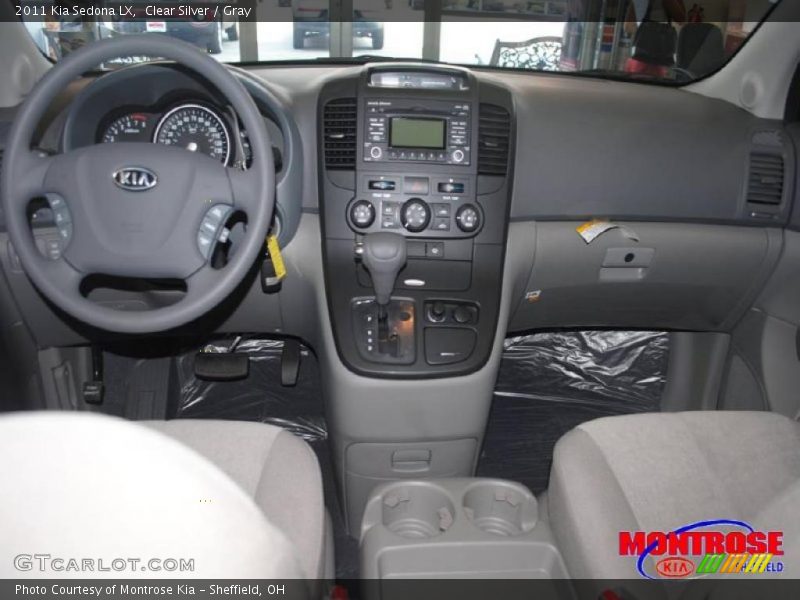 Clear Silver / Gray 2011 Kia Sedona LX