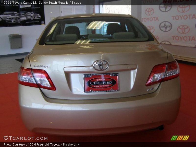 Sandy Beach Metallic / Bisque 2011 Toyota Camry LE