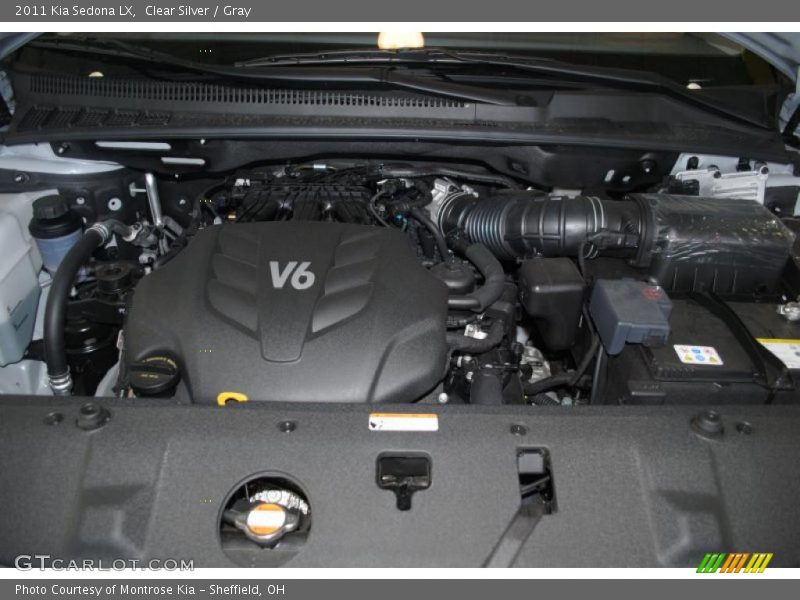 Clear Silver / Gray 2011 Kia Sedona LX