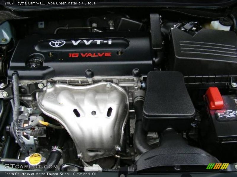 Aloe Green Metallic / Bisque 2007 Toyota Camry LE