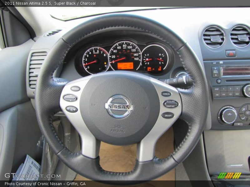 Super Black / Charcoal 2011 Nissan Altima 2.5 S