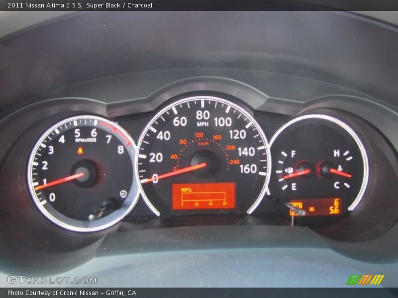 Super Black / Charcoal 2011 Nissan Altima 2.5 S
