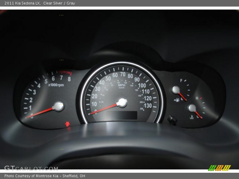 Clear Silver / Gray 2011 Kia Sedona LX