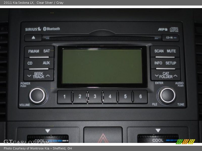 Clear Silver / Gray 2011 Kia Sedona LX