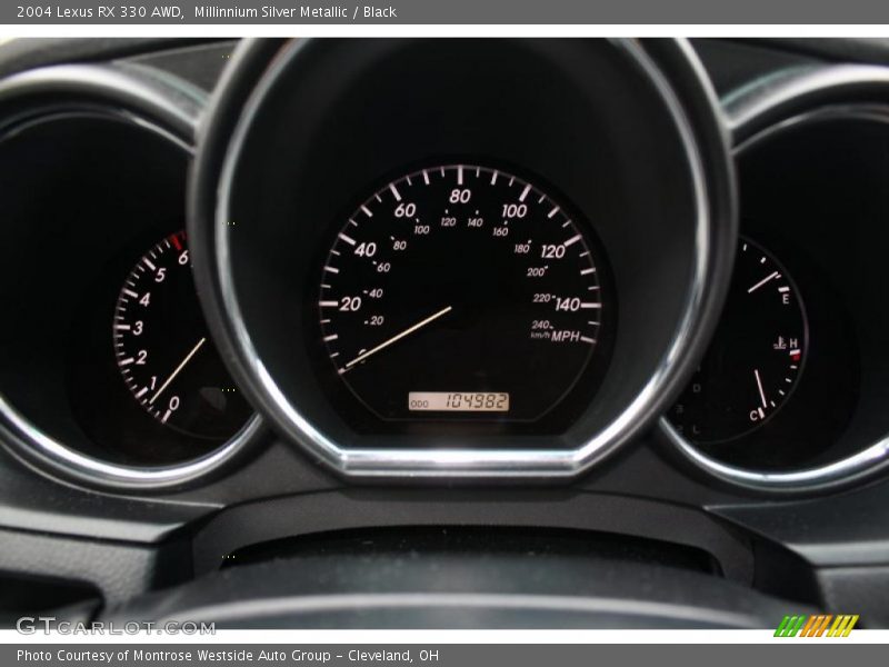 Millinnium Silver Metallic / Black 2004 Lexus RX 330 AWD