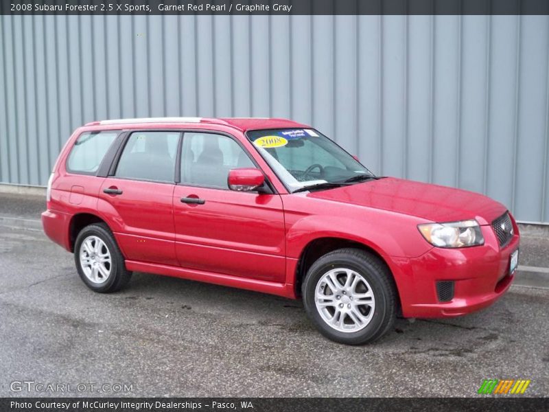 Garnet Red Pearl / Graphite Gray 2008 Subaru Forester 2.5 X Sports