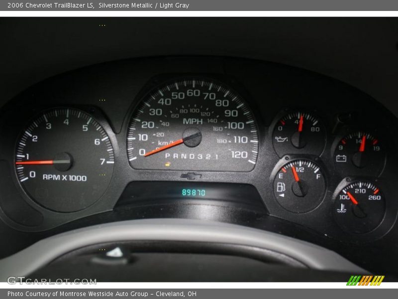 Silverstone Metallic / Light Gray 2006 Chevrolet TrailBlazer LS