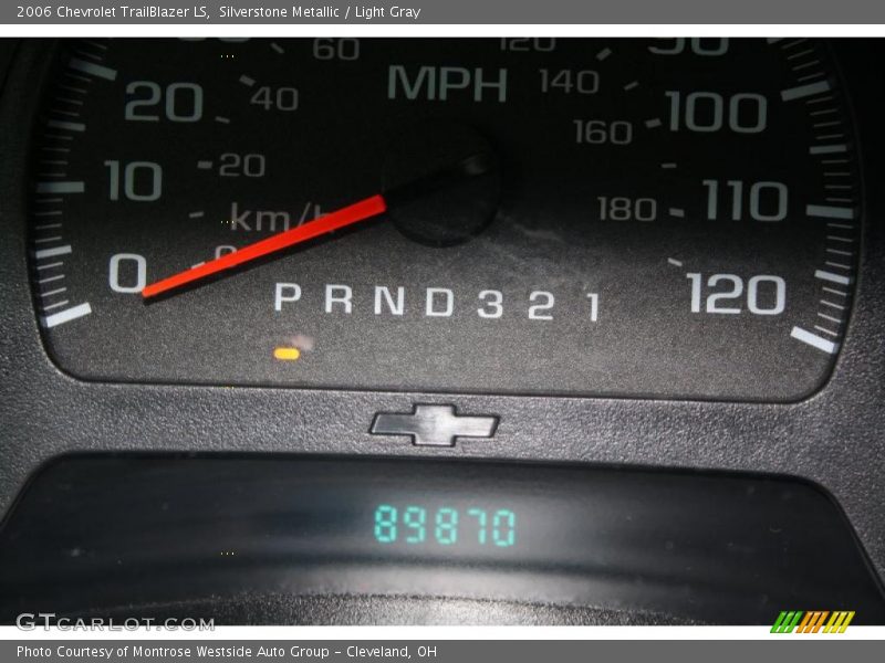 Silverstone Metallic / Light Gray 2006 Chevrolet TrailBlazer LS
