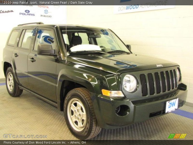 Natural Green Pearl / Dark Slate Gray 2010 Jeep Patriot Sport