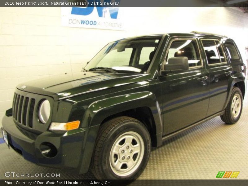 Natural Green Pearl / Dark Slate Gray 2010 Jeep Patriot Sport