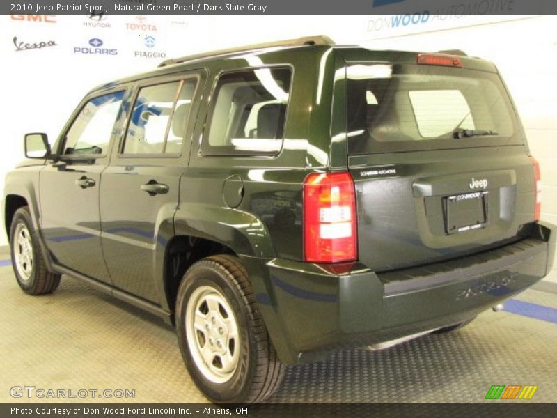 Natural Green Pearl / Dark Slate Gray 2010 Jeep Patriot Sport