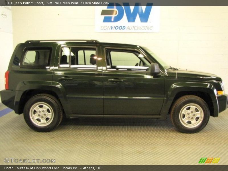 Natural Green Pearl / Dark Slate Gray 2010 Jeep Patriot Sport