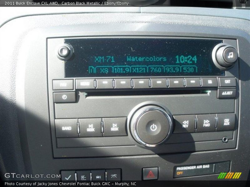 Carbon Black Metallic / Ebony/Ebony 2011 Buick Enclave CXL AWD