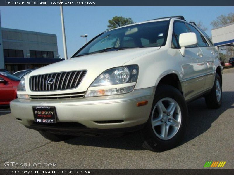 Golden White Pearl / Ivory 1999 Lexus RX 300 AWD