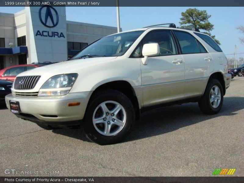 Golden White Pearl / Ivory 1999 Lexus RX 300 AWD