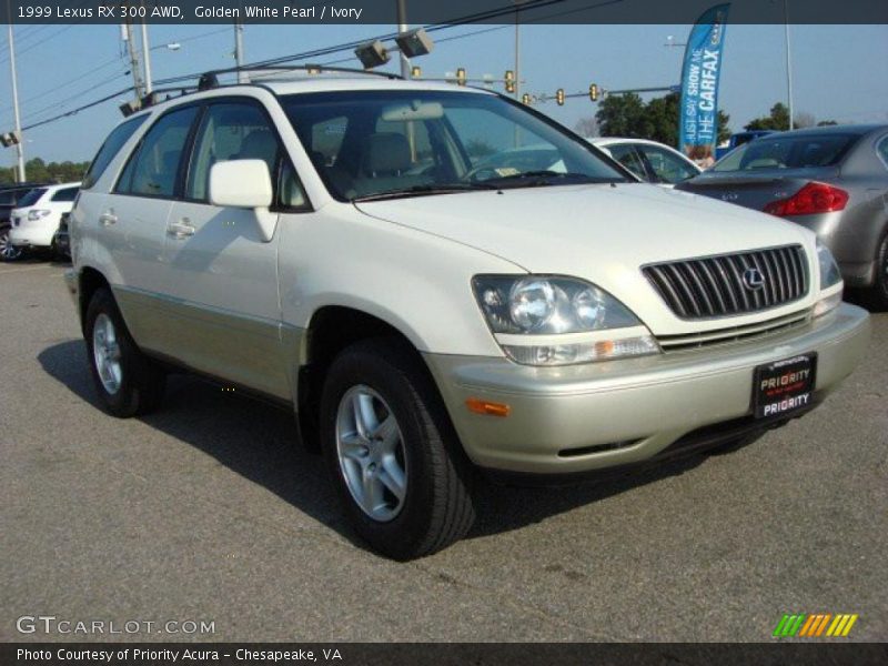 Golden White Pearl / Ivory 1999 Lexus RX 300 AWD